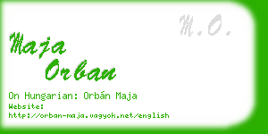 maja orban business card